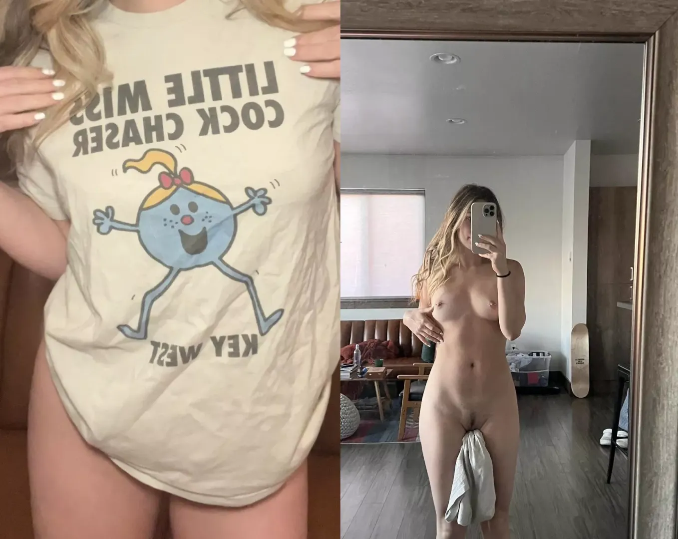 Last night’s pajama shirt became this morning’s cum rag 🤭