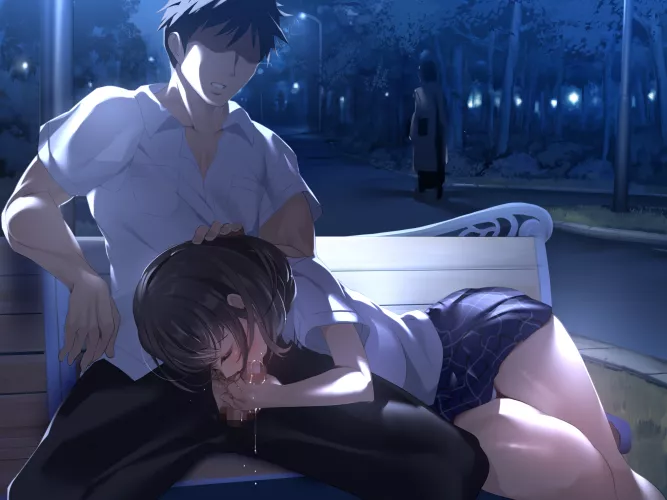 Late night stroll through the park with a friend (kaede_sayappa)