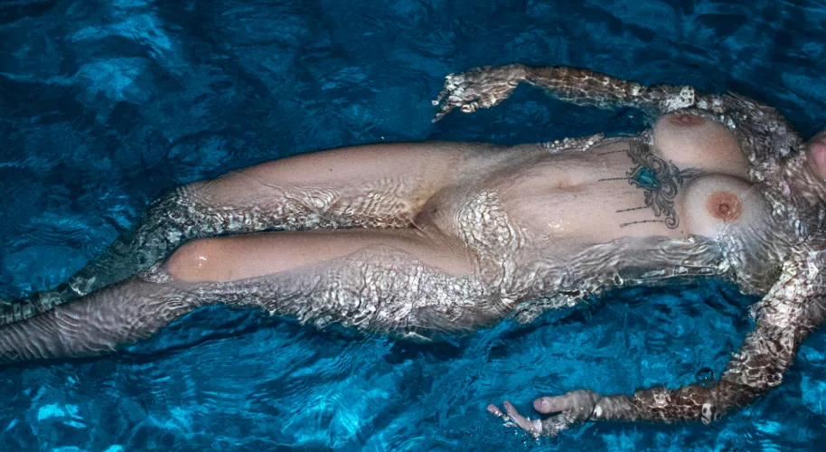 Late night swim