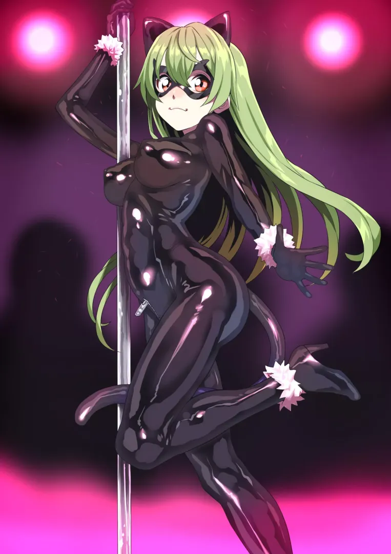 Latex Cat Girl Stripper (Shin'ya) [Original]