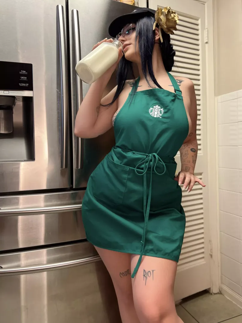 latte girl yor forger by f0lk__wh0r3