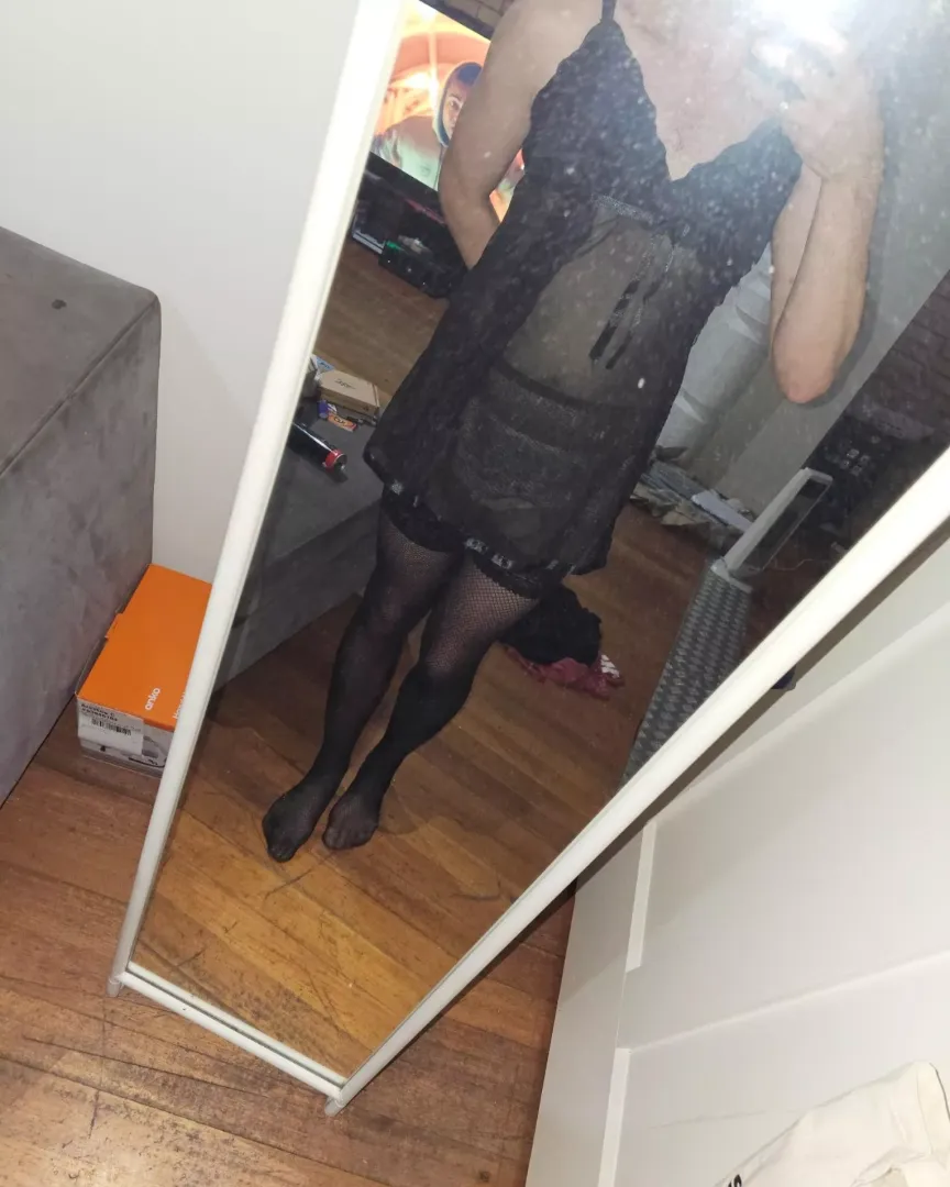 Layered nylons underneath pantyhose 🥰
