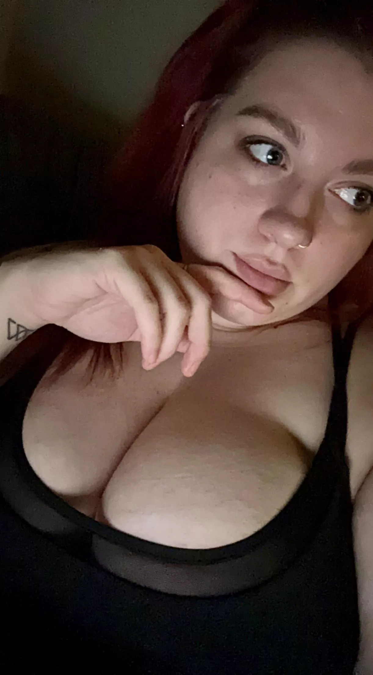 Lazy night in. 🖤