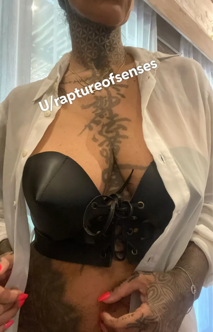Leather bustier