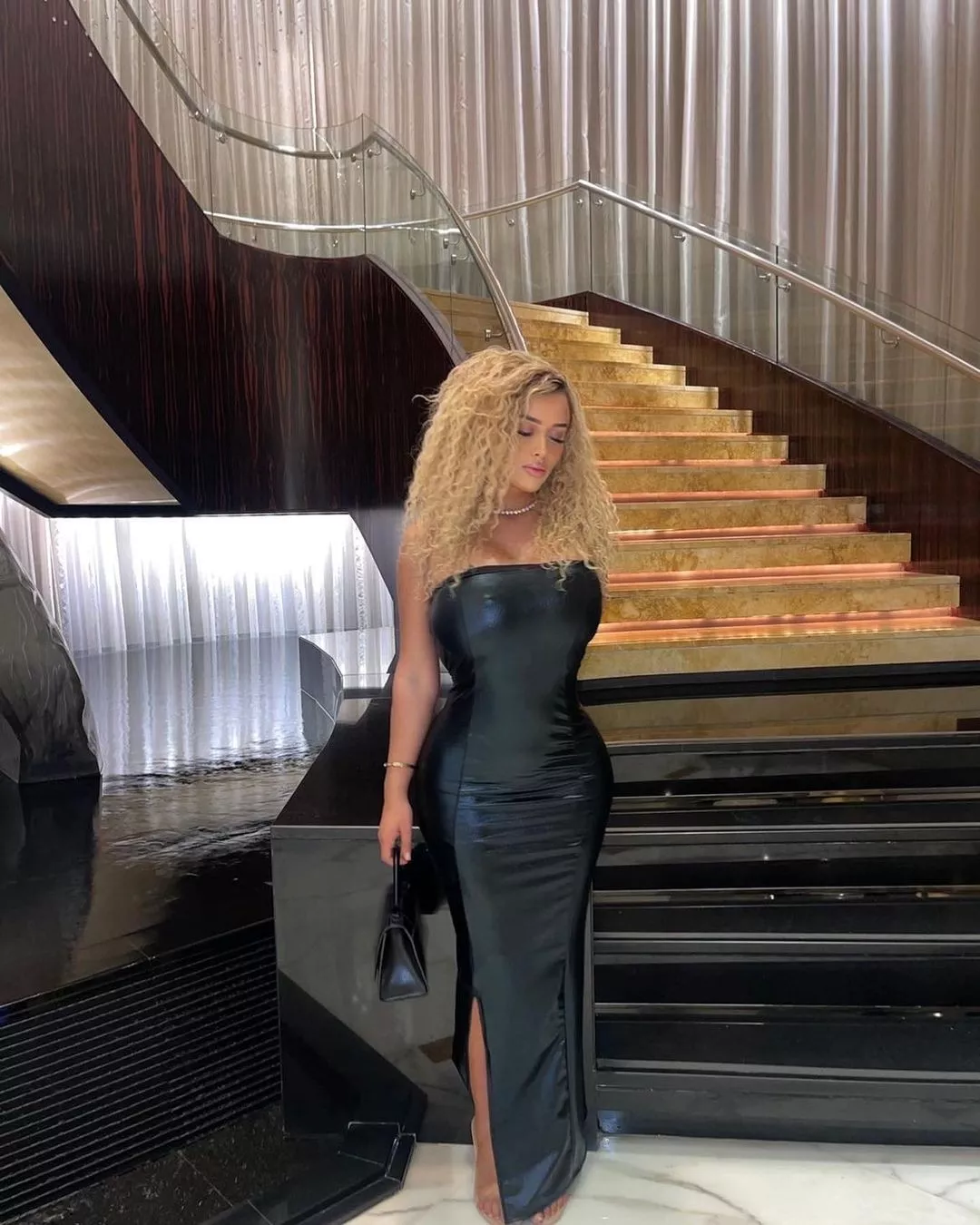 Leather dress