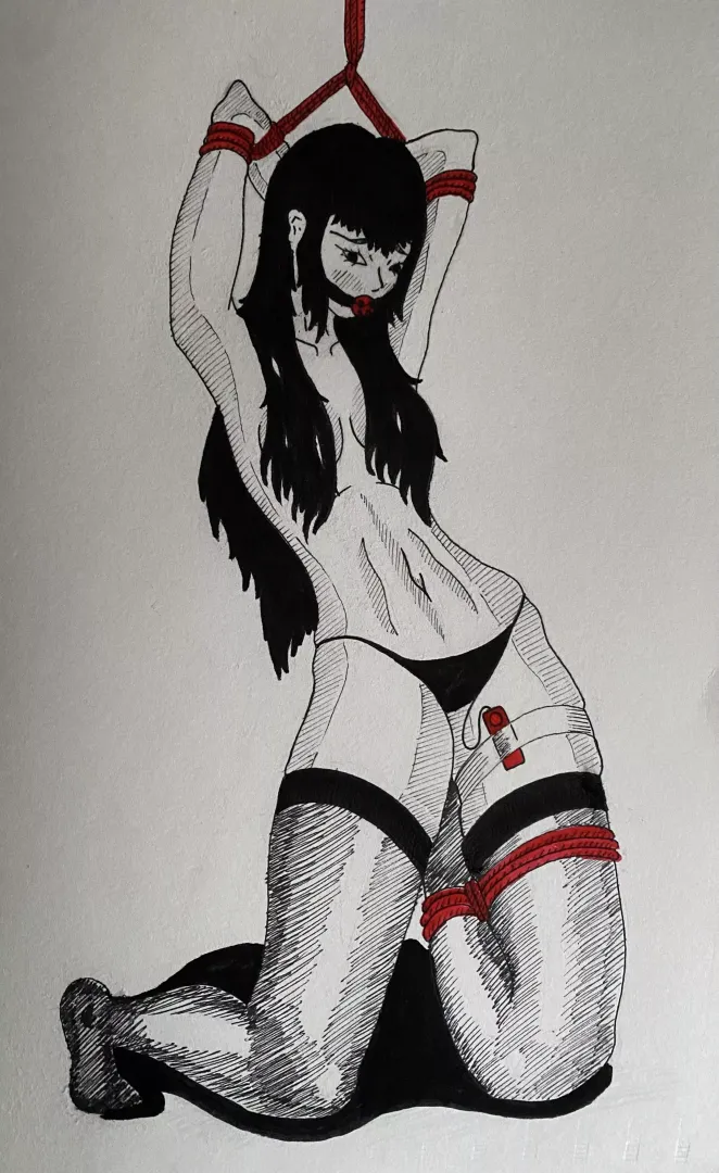 Leave her alone for a bit (art by me)
