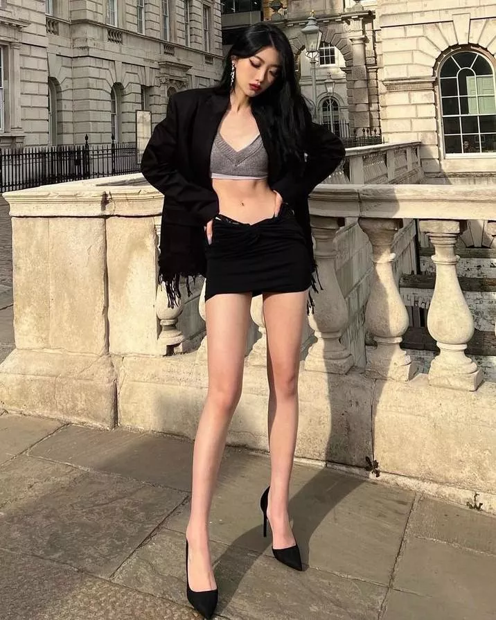 Leggy asian
