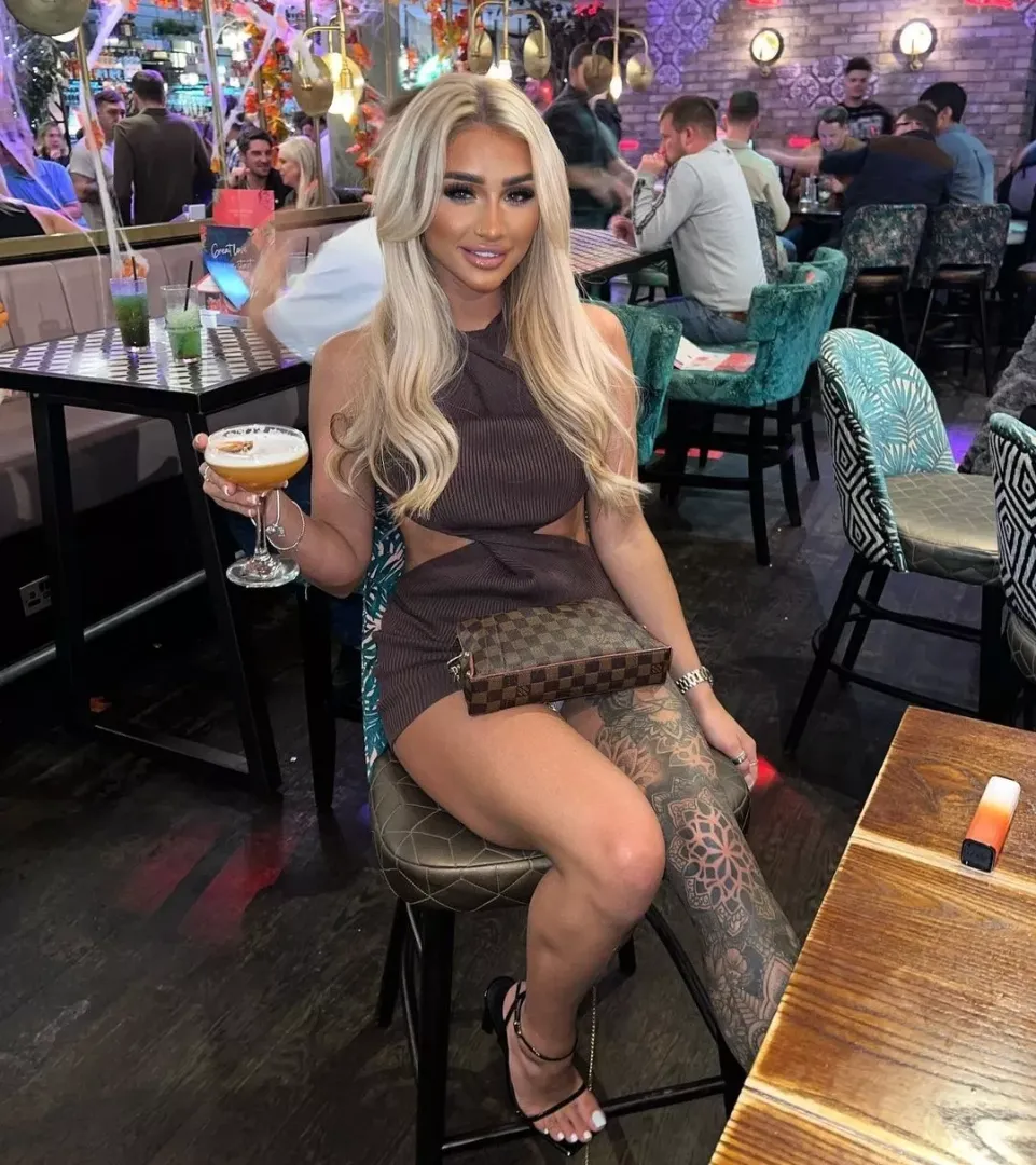 Legs and upskirt Madison