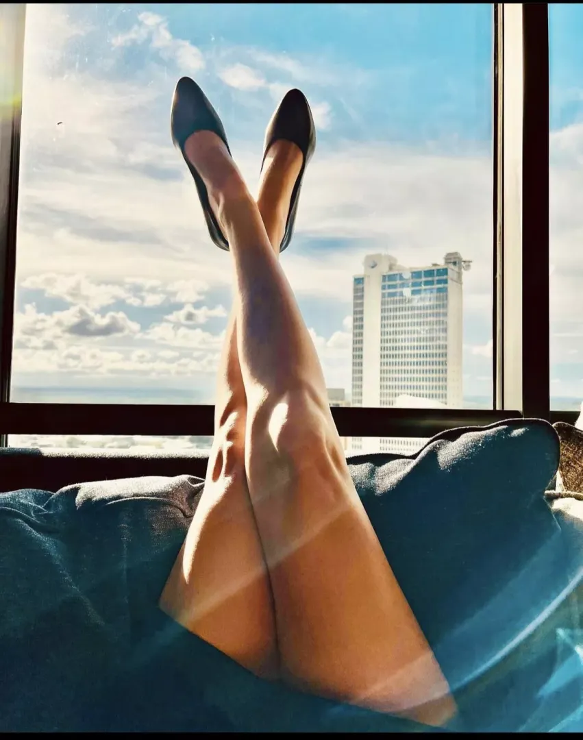 Legs in the air