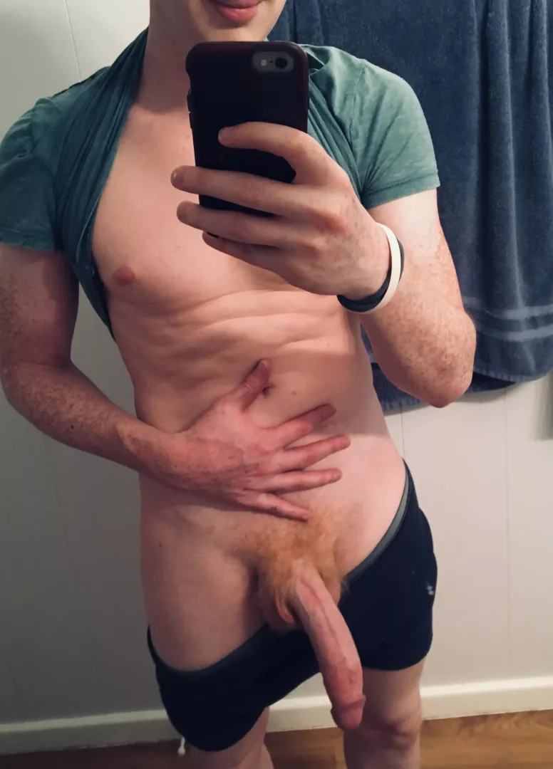 Let it slide down your throat before it's fully hard.