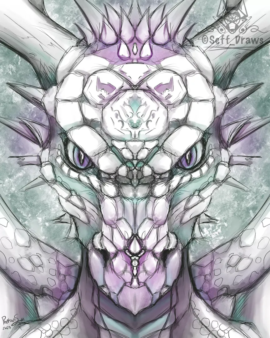 Let my thoughts wonder on the page, apparently my thoughts are reptilian in nature lol, Art by me