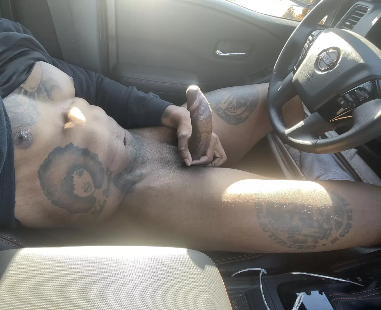 Letting it out in the truck