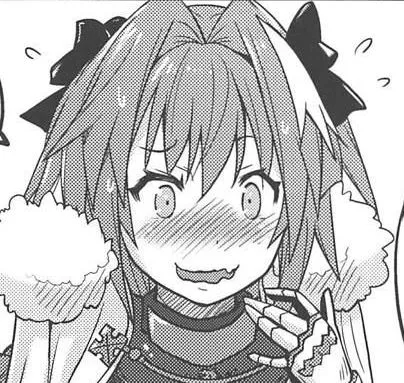 LF Mono Source , Doujin, foreign text ,1boy, astolfo, blushing