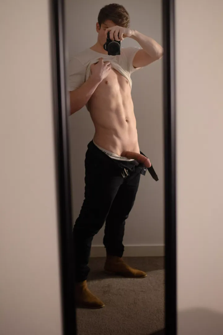 Lick every inch of my big young cock
