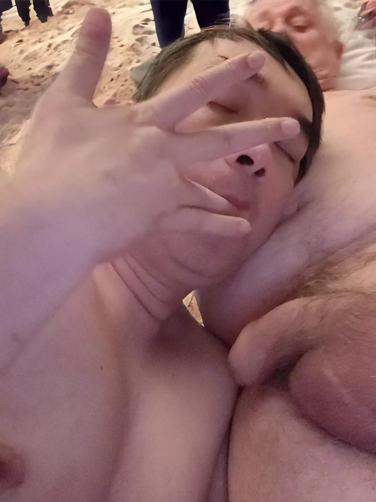 Licking every cum drops of 75 yo grandpa