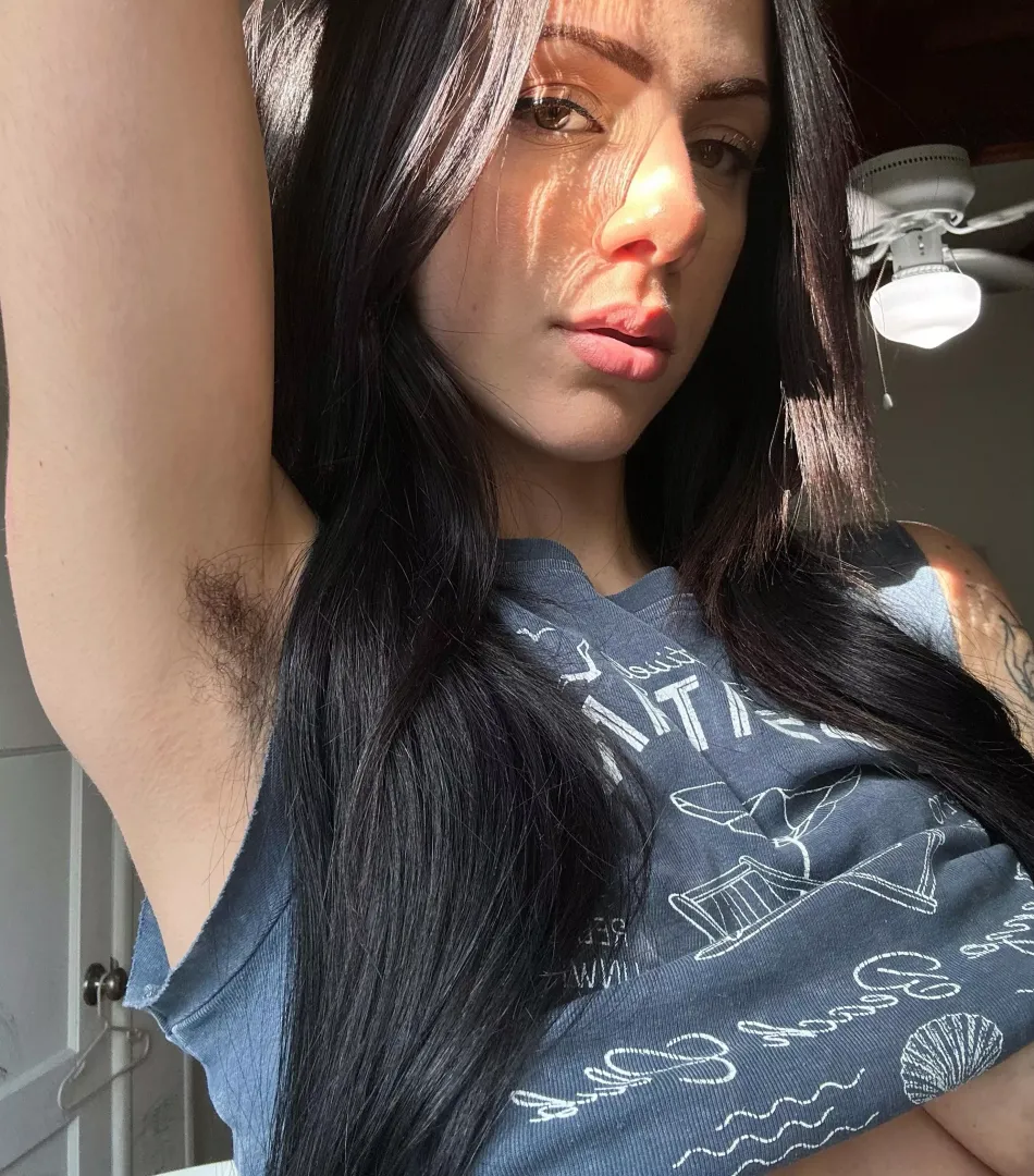 Licking my hairy little pits is the way to my heart 