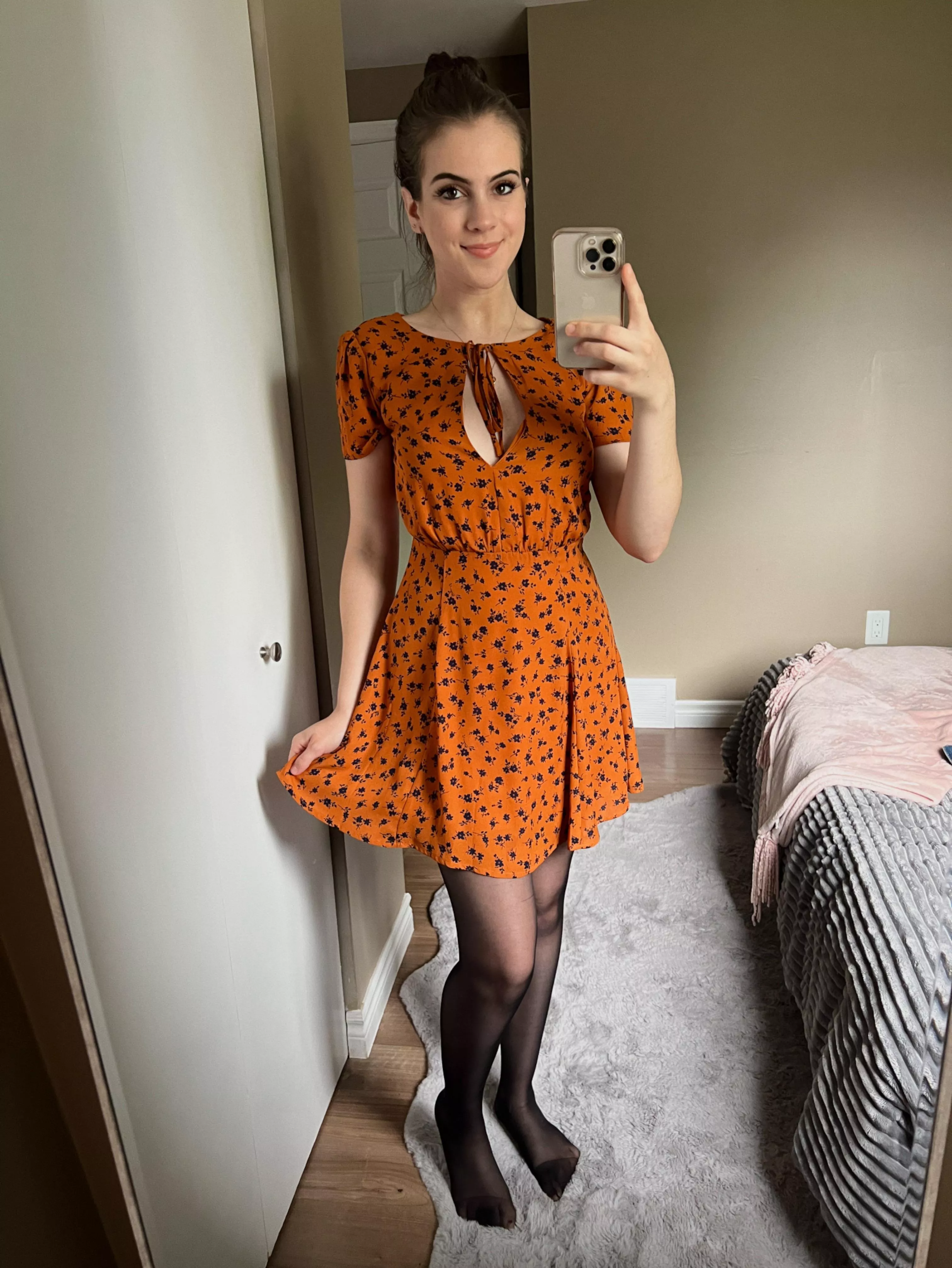 Lift up my dress for a surprise