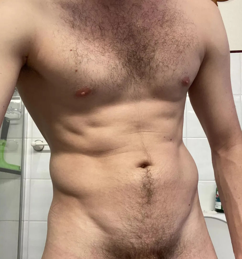 Like the happy trail and the fuzzy chest?