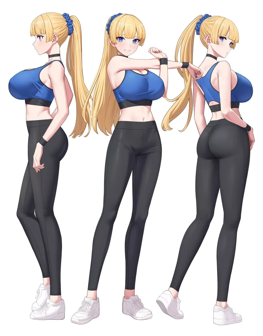 Lina Bell in Yoga Pants 