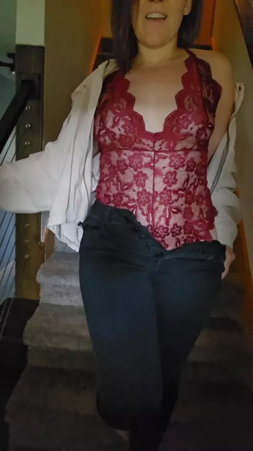Lingerie and jeans