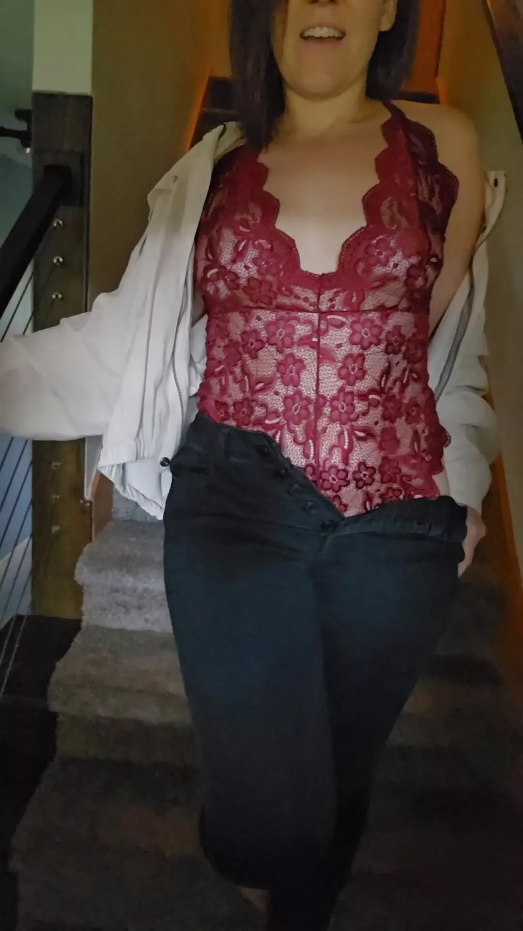 Lingerie and jeans