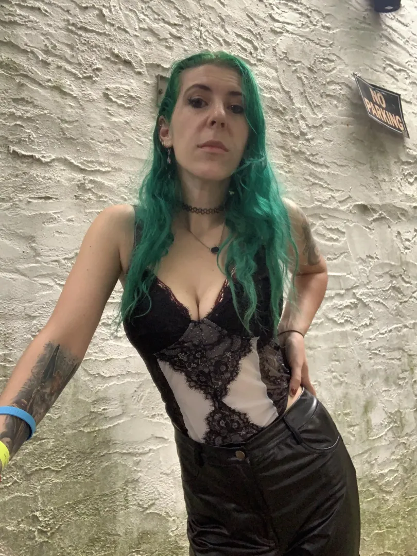 Lingerie as a top was a good idea