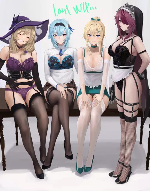 Lisa / Eula / Jean / Rosaria for astounding view (CheLA_777) [Genshin Impact]