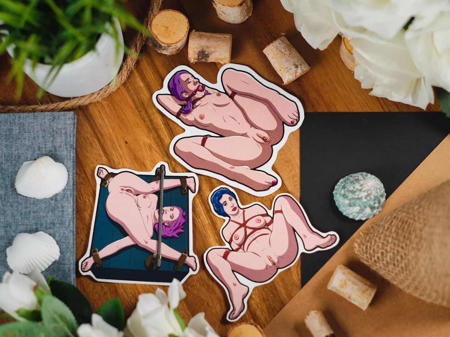Little Abused Sluts - Stickers
