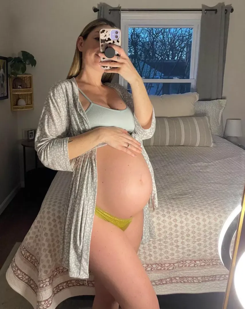 Little girl with a big preggo belly