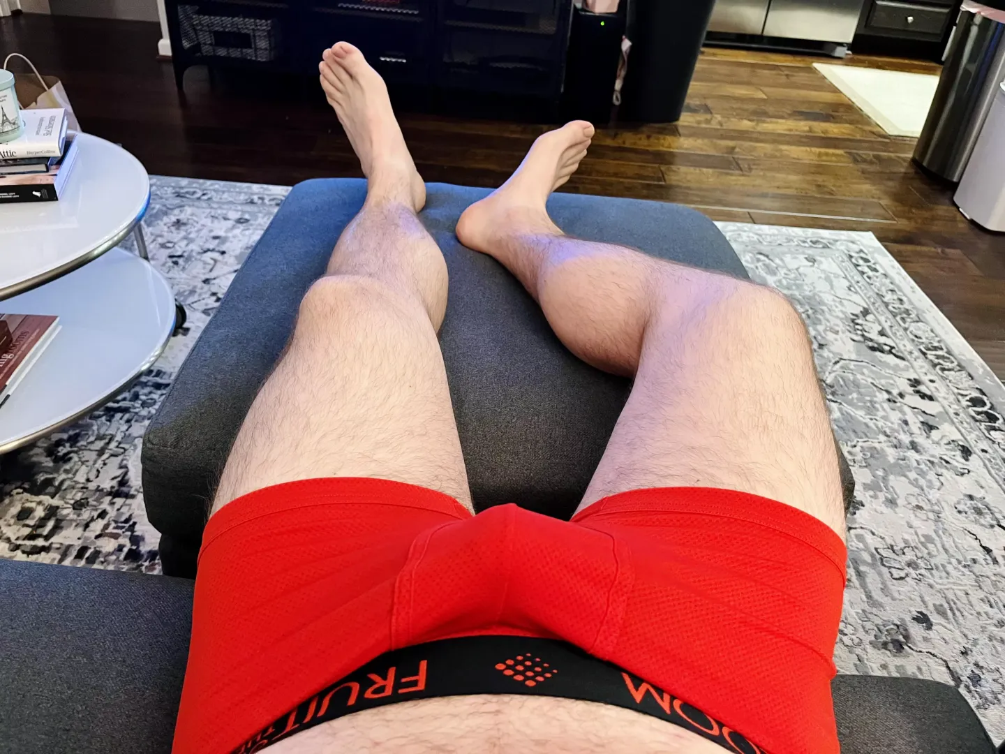 Little red trunks this morning 😏