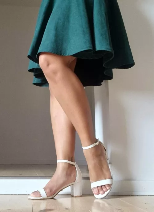 Little white heels