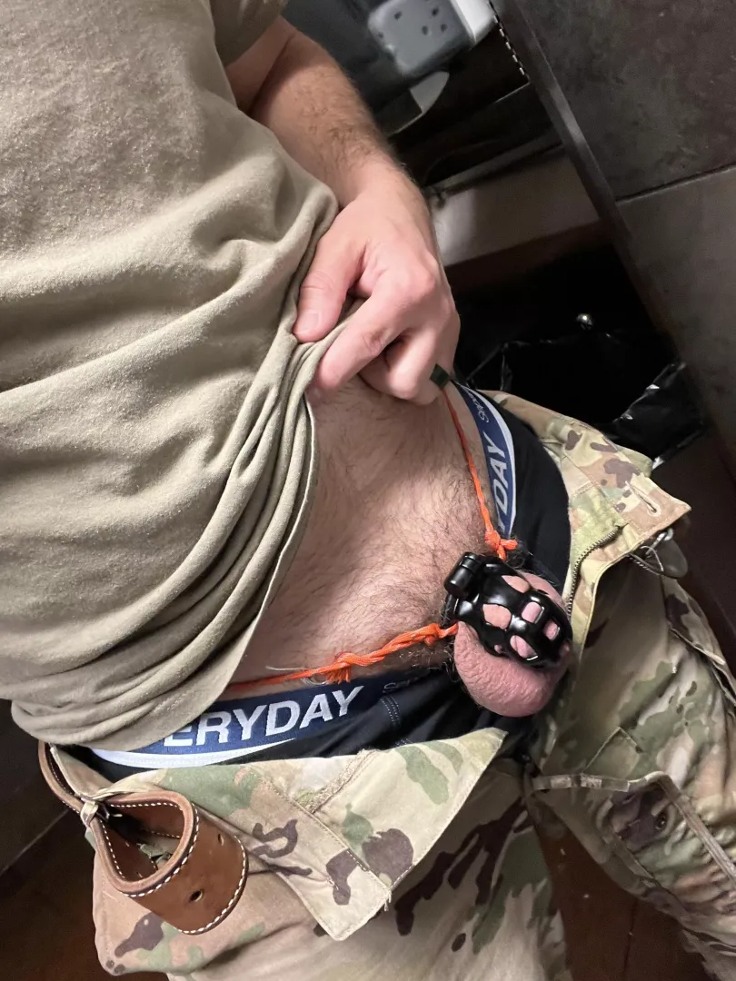 Locked at work, like I should be….