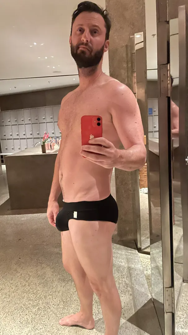 Locker room selfie