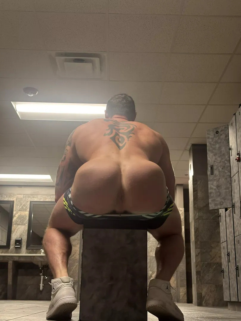 Locker room stretch