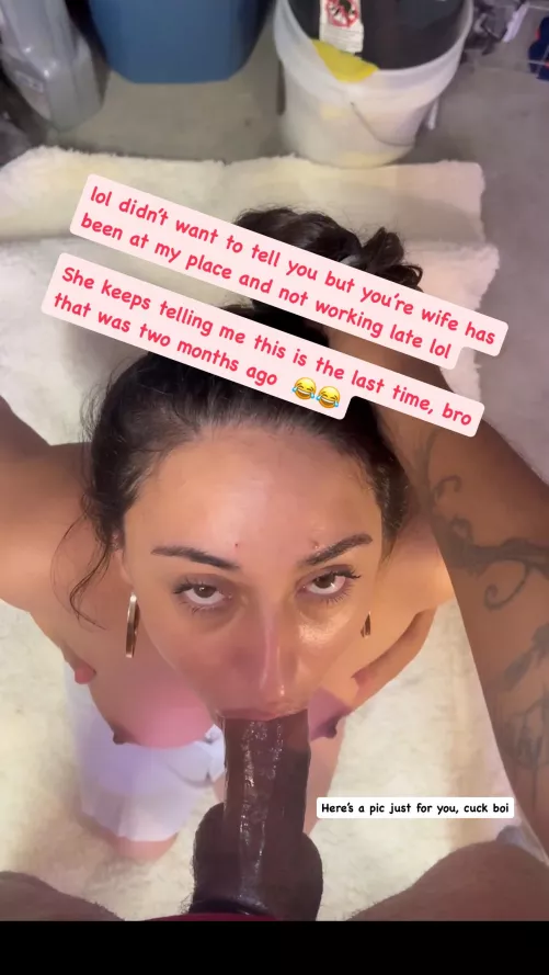 lol you’re wife working late 