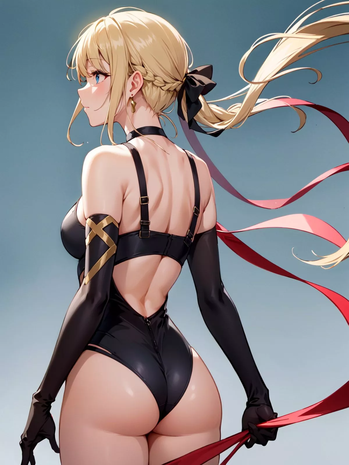 Long Red Ribbon