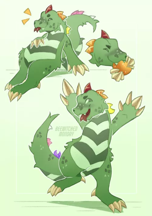 Look at him go! [art by me]