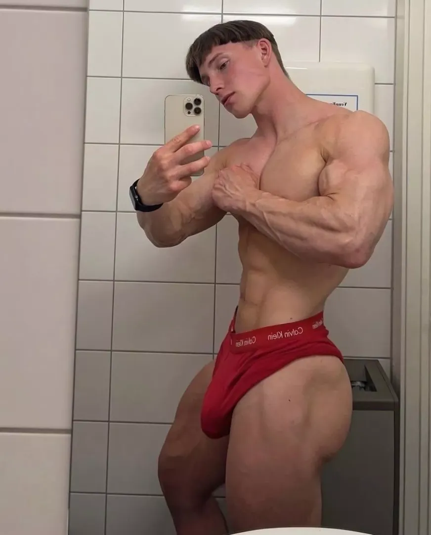 Look at this big and strong man...