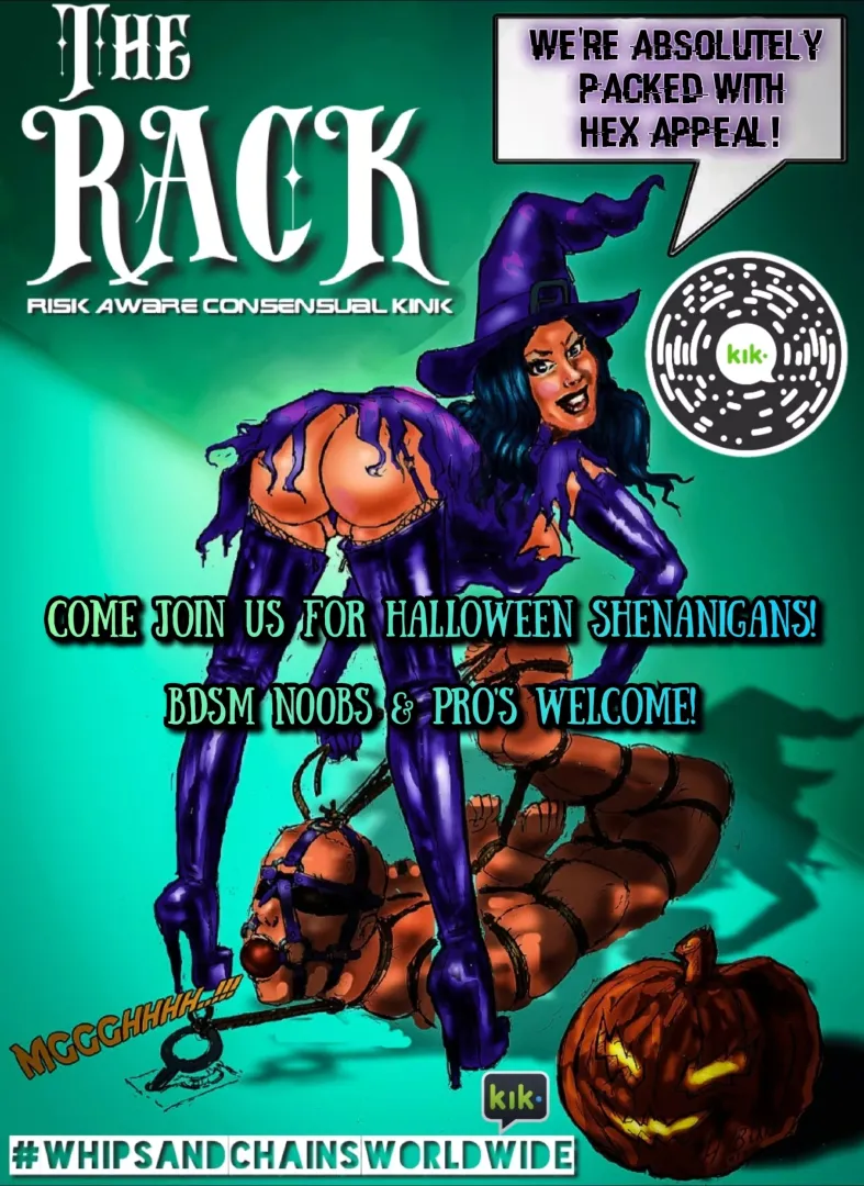 🎃Looking For Kinky Chat Space This Halloween?🎃 Join us for spooky Fun18+ 🔞 Come Join our sexy BDSM community! 👻 Find us using the captcha on the image or any of the three following! 1️⃣ kik.me/g/iF41UdCT52Dvo007l743oAzvjzU 2️⃣ Room ta