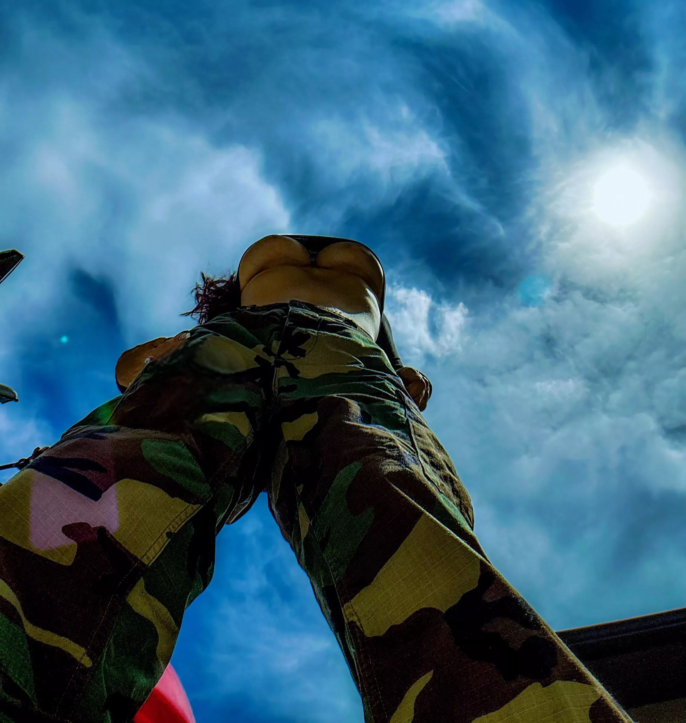 Looking up my shirt…