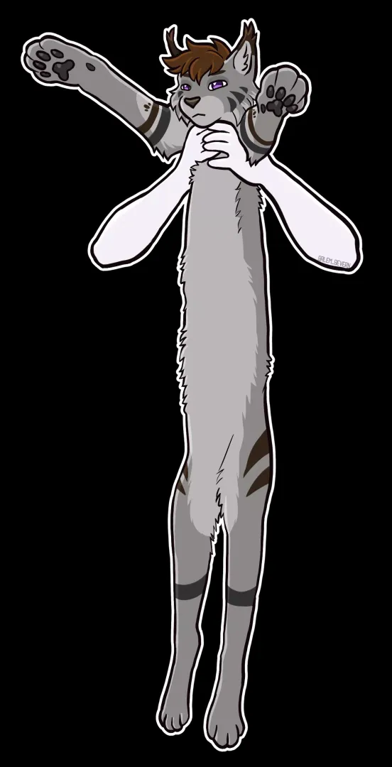 Loooooooooong looooooooooooooong caaaaaaaaaaaaaAAAAAAAAAAAAaaaaaatttttt for @RimeLynx(art by me @Salem_Severn on twitter)