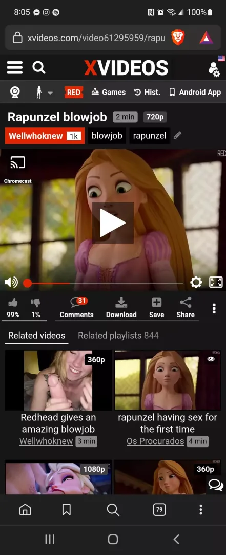 Lost Repunzel NSFW video