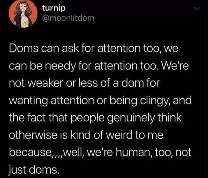 Love for a dom