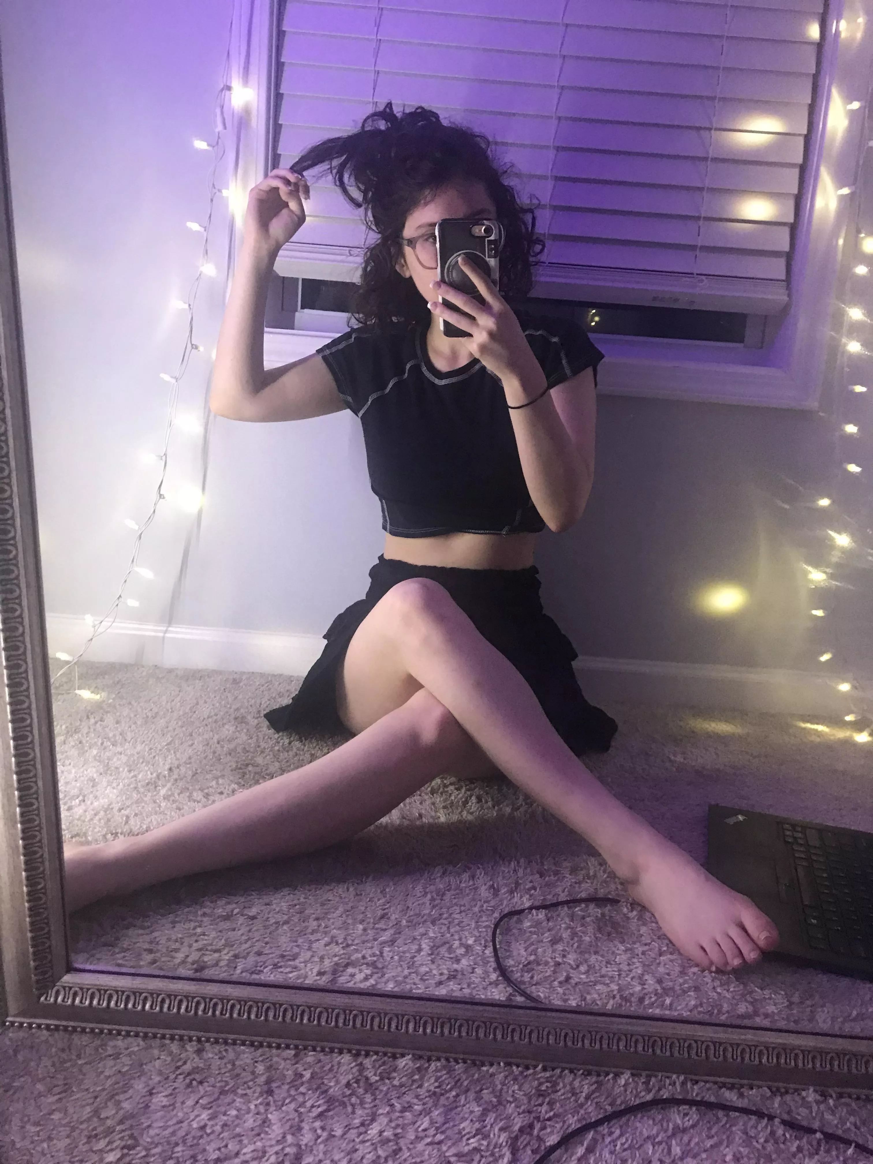 Love how my legs look in this new skirt