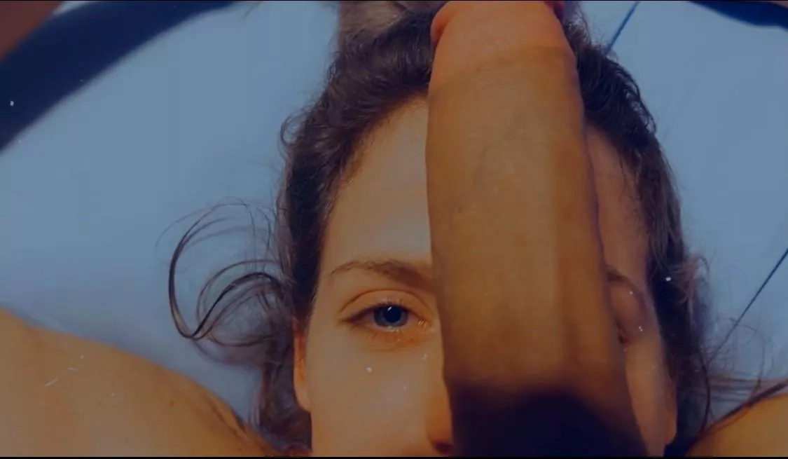 Love licking his balls as his giant dick lays over my face