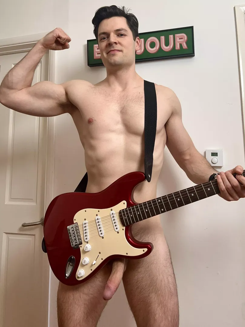 Love playing with my dic…guitar