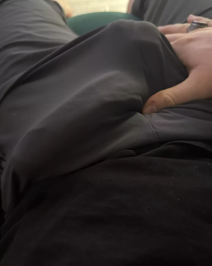 Love seeing the veins through my trousers 