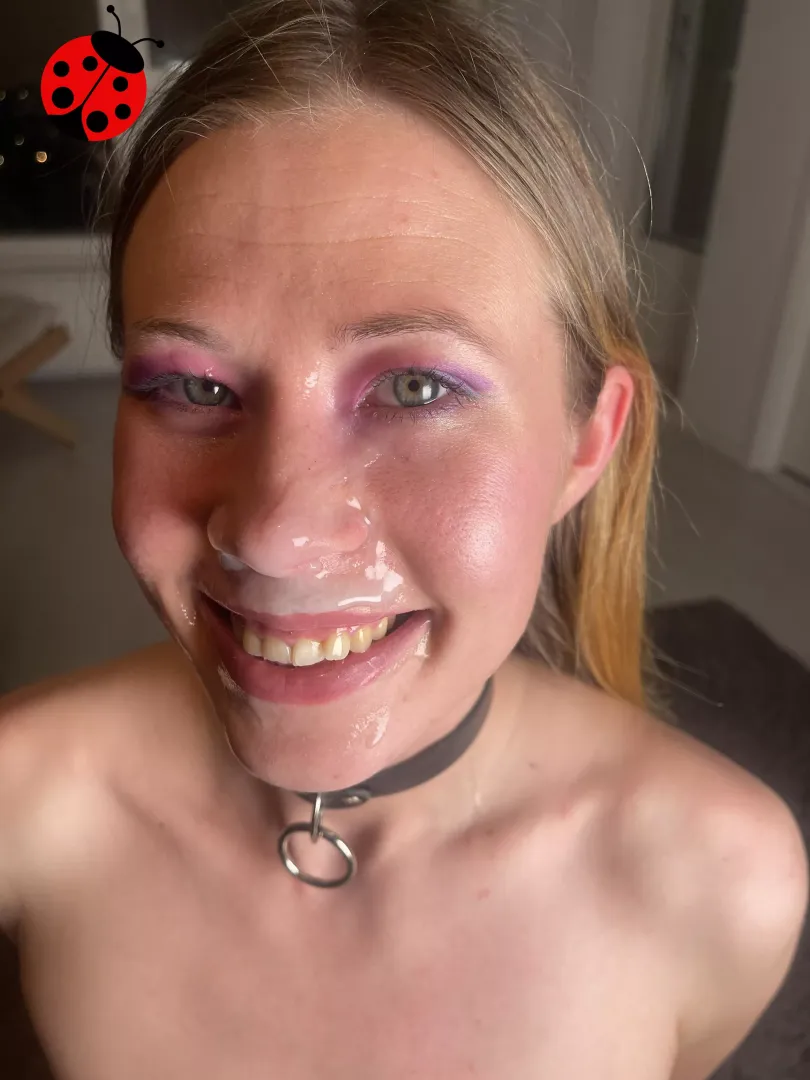 Love the feeling of his hot cum on my face