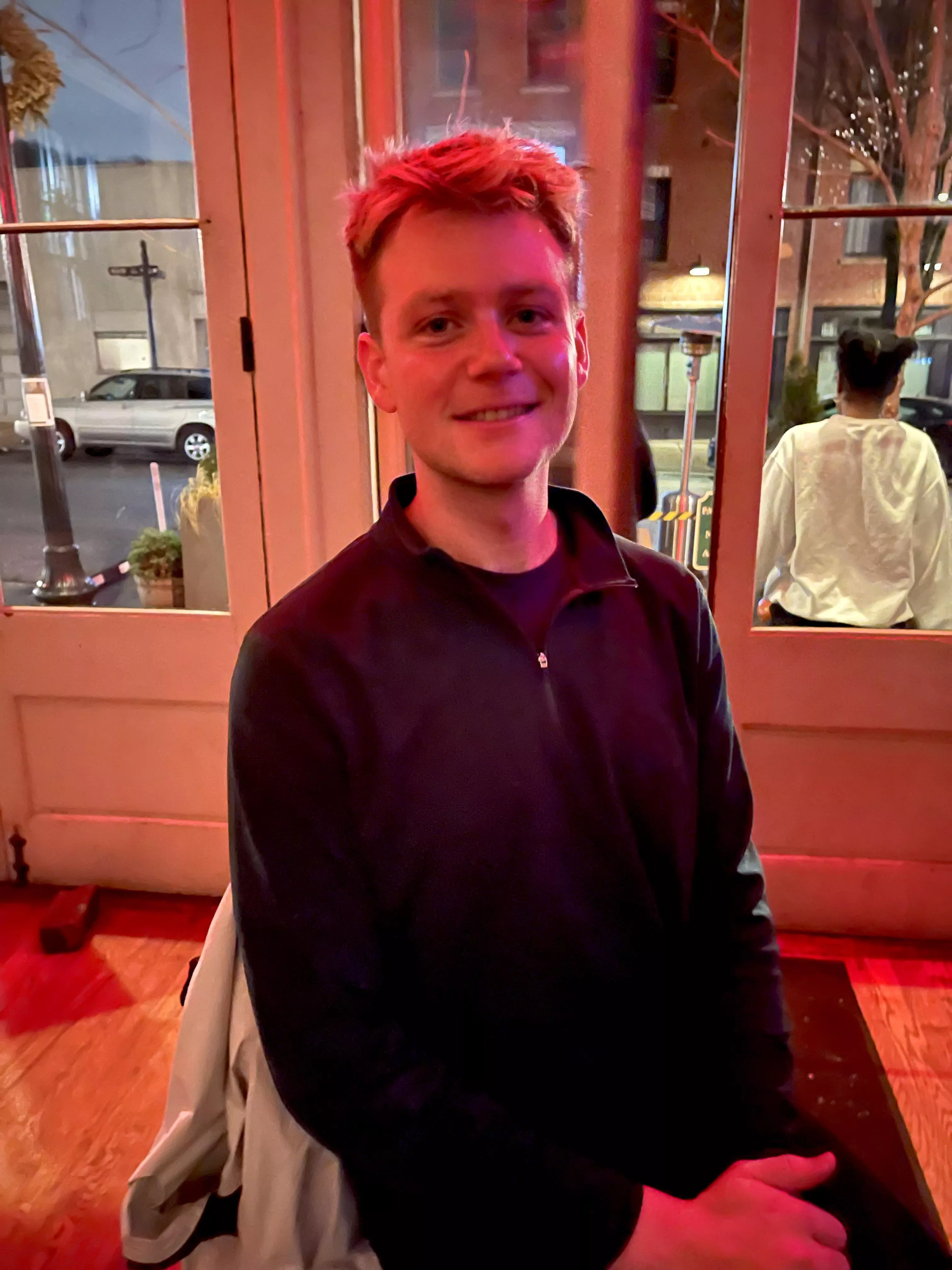 Love the lighting at my favorite wine bar