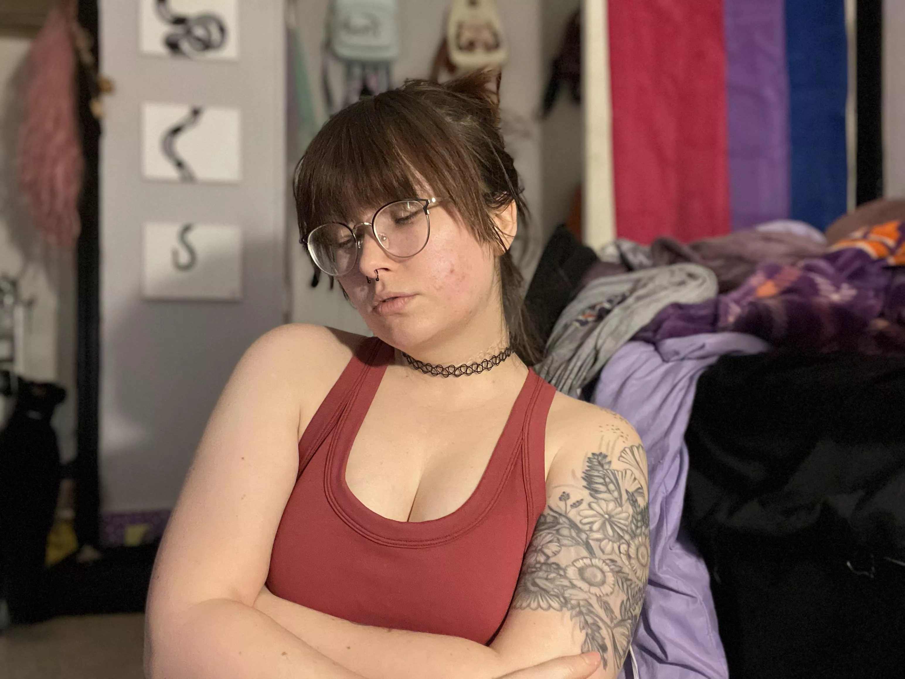 Love this new top .. it really lets me show off my sleeve 💗